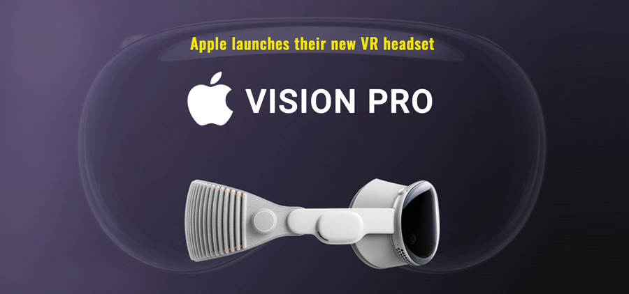 Apple launches its first virtual reality headset: Apple Vision Pro
